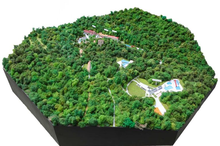 Maketa kompleksa Specijalne bolnice za rehabilitaciju ''Ribarska banja''