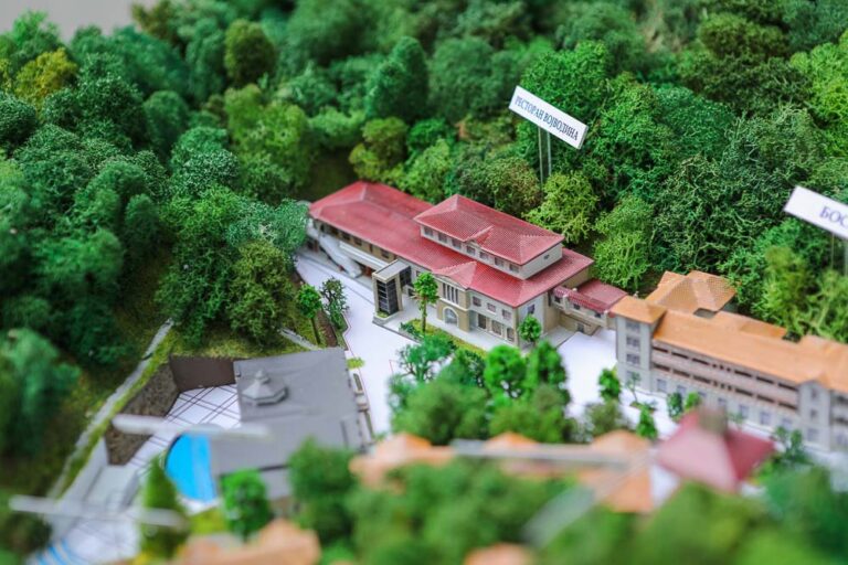 Maketa kompleksa Specijalne bolnice za rehabilitaciju ''Ribarska banja''