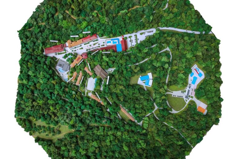 Maketa kompleksa Specijalne bolnice za rehabilitaciju ''Ribarska banja''