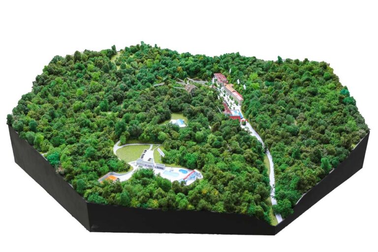 Maketa kompleksa Specijalne bolnice za rehabilitaciju ''Ribarska banja''